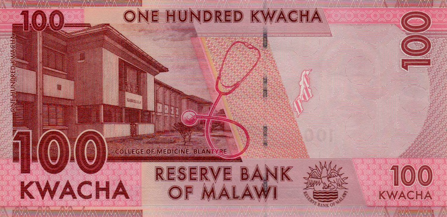 Malawi 100 2019 UNC P-65/d